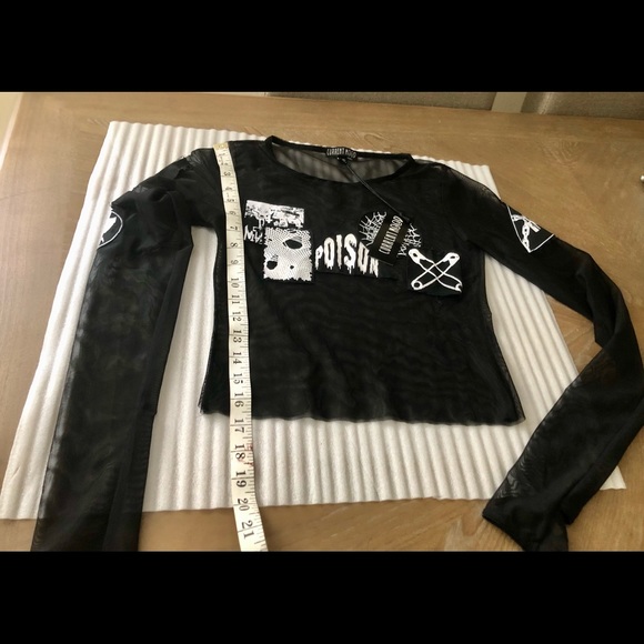 DOLLS KILL/ CURRENT MOOD POISON LOVE TOP NWT $50 M - Picture 13 of 14